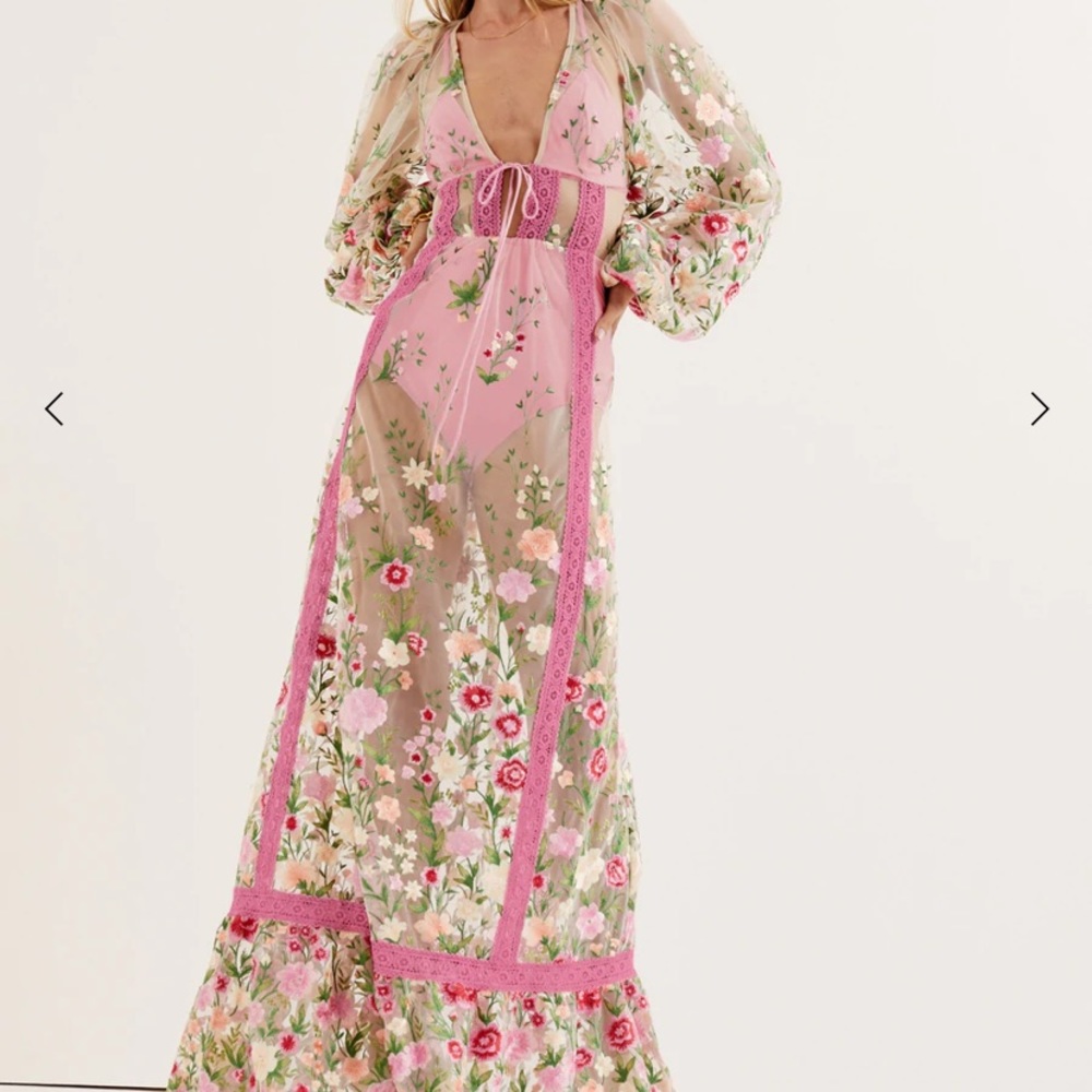 For love and lemons Luna floral maxi dress